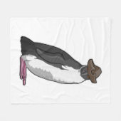 Couverture Polaire Pingouin comme pirate avec Casquette (Devant (Horizontal))