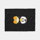 Couverture Polaire Pingouin de bande dessinée (Devant (Horizontal))