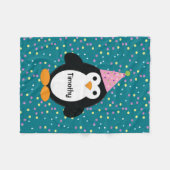 Couverture Polaire Pingouin de la fête (Devant (Horizontal))