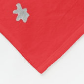 Couverture Polaire Pingouin de Noël en rouge (Coin)