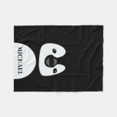 Couverture Polaire Pingouin drôle (Devant (Horizontal))