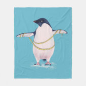 Couverture Polaire Pingouin drôle de régime (Devant)