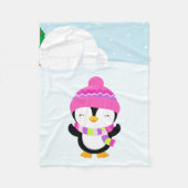Couverture Polaire Pingouin mignon (Devant)