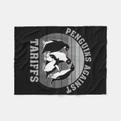 Couverture Polaire Pingouins contre les tarifs douaniers Anti Tarifs (Devant (Horizontal))