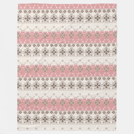 Couverture Polaire Pink beige (Devant)