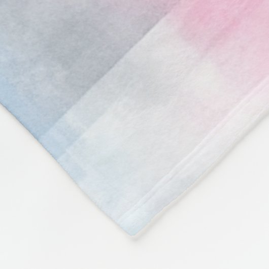 Couverture Polaire Pink Blue White Plaid Stripes (Coin)