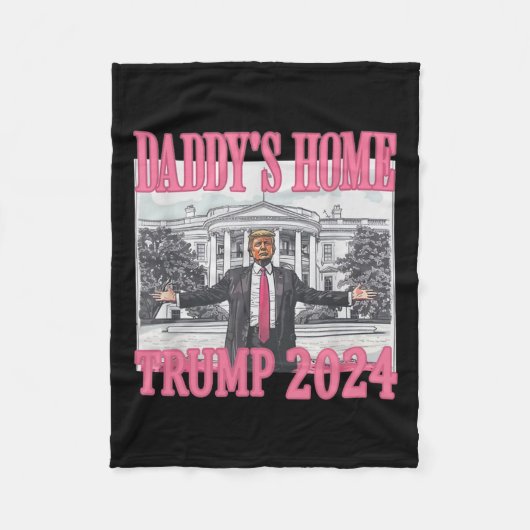 Couverture Polaire Pink Daddys Accueil Trump 2024 (Devant)