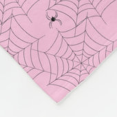 Couverture Polaire Pink et Black Spiderweb (Coin)