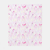 Couverture Polaire Pink Flamingo Pattern Blanket (Devant)