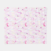 Couverture Polaire Pink Flamingo Pattern Blanket (Devant (Horizontal))
