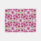 Couverture Polaire Pink Floral AI Art Fleece Blanket Molly (Devant (Horizontal))