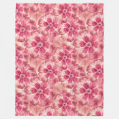 Couverture Polaire Pink Floral Coquette (Devant)