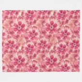 Couverture Polaire Pink Floral Coquette (Devant (Horizontal))