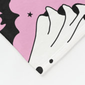 Couverture Polaire Pink ghosts, bats and pumpkins (Coin)