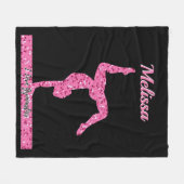 Couverture Polaire Pink Gymnastique Fille Éperche Balancier (Devant (Horizontal))