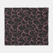 Couverture Polaire Pink Hearts Pattern (Devant (Horizontal))