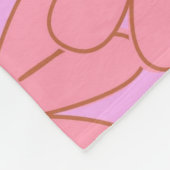 Couverture Polaire Pink Jaune Tropical Floral Botanique Été (Coin)