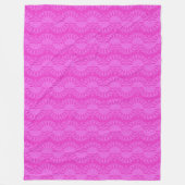 Couverture Polaire pink neon bright geometric pattern (Devant)