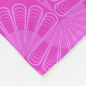 Couverture Polaire pink neon bright geometric pattern (Coin)