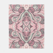 Couverture Polaire Pink Paisley Le Home Studio (Devant)