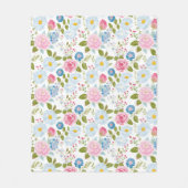 Couverture Polaire Pink Peonies Pattern  (Devant)