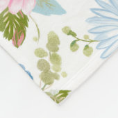 Couverture Polaire Pink Peonies Pattern  (Coin)