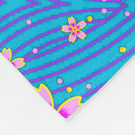 Couverture Polaire pink purple and blue (Coin)