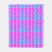 Couverture Polaire Pink, Purple, Blue Diamond Pattern (Devant)