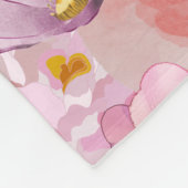 Couverture Polaire Pink & Purple Floral Pattern (Coin)