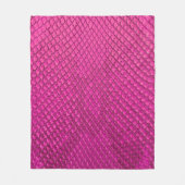 Couverture Polaire Pink python peau de serpent texture (Devant)