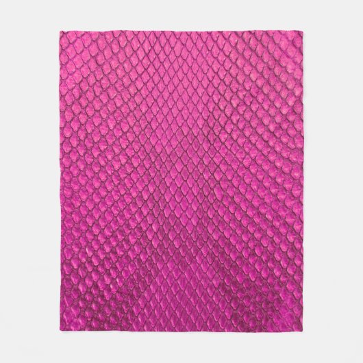 Couverture Polaire Pink python peau de serpent texture (Devant)