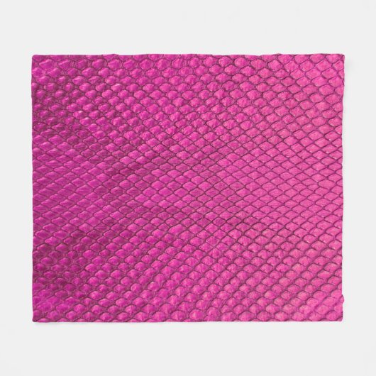 Couverture Polaire Pink python peau de serpent texture (Devant (Horizontal))