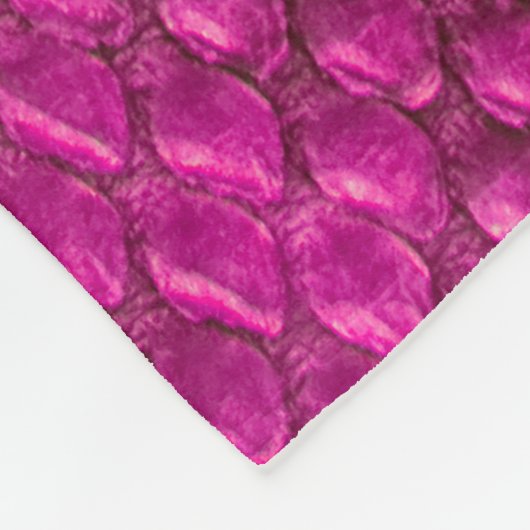 Couverture Polaire Pink python peau de serpent texture (Coin)