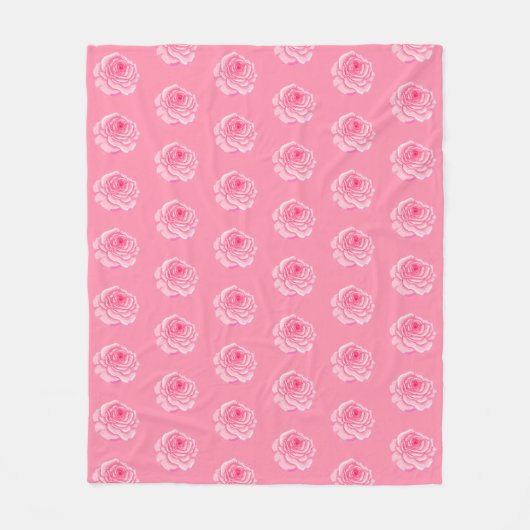 Couverture Polaire Pink roses (Devant)
