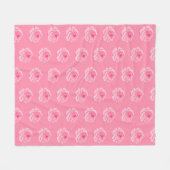 Couverture Polaire Pink roses (Devant (Horizontal))