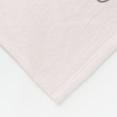 Couverture Polaire Pink Teddy Bear Flowers Bicycle Nom de l'enfant (Coin)