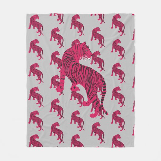 Couverture Polaire Pink Tiger (Devant)
