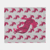 Couverture Polaire Pink Tiger (Devant (Horizontal))