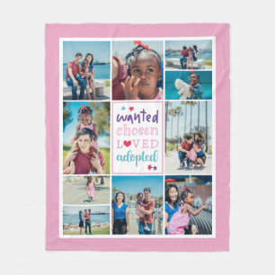Couverture Polaire Pink violet Recherché choisi Collage adopté aim