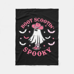 Couverture Polaire Pink Western Halloween Cowboy Ghost Boot Scootin S