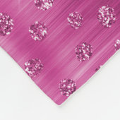 Couverture Polaire Pink White Sparkhe Cheetah Imprimer (Coin)