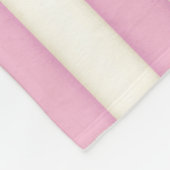 Couverture Polaire Pink & White Victorian Stripes Style chalet Fleec (Coin)