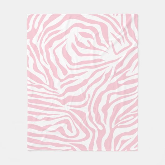 Couverture Polaire Pink Zebra Stripes Poster de animal sauvage Zebra (Devant)