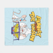 Couverture Polaire Pinky et le cerveau | Laboratoire (Devant (Horizontal))