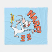 Couverture Polaire Pinky et le cerveau | Pinky "Narf !" (Devant (Horizontal))