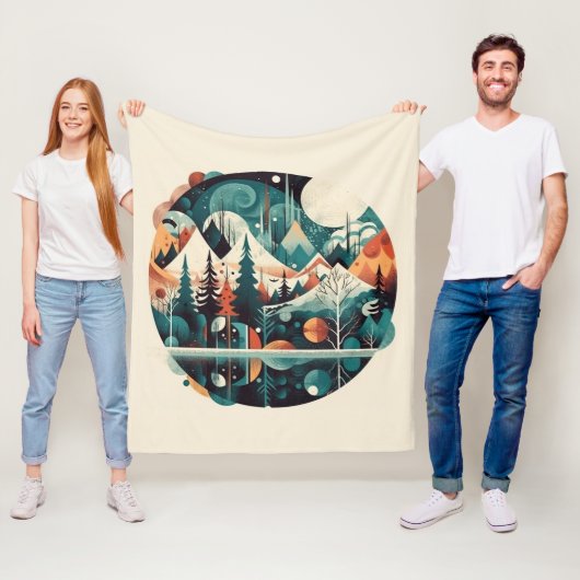 Couverture Polaire Pins nordiques & Pics, coutume (En situation)