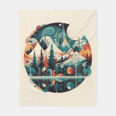 Couverture Polaire Pins nordiques & Pics, coutume (Devant)