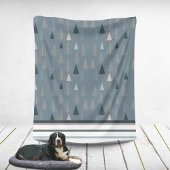 Couverture Polaire Pins primitifs sur gris