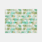 Couverture Polaire Pins vert de Noël vert vert de Noël (Devant (Horizontal))