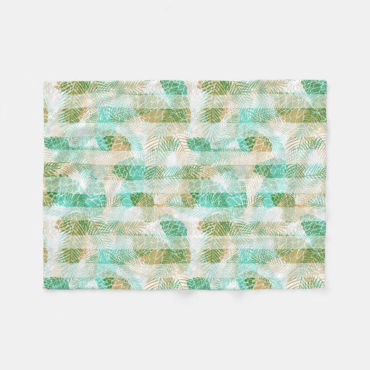 Couverture Polaire Pins vert de Noël vert vert de Noël (Devant (Horizontal))